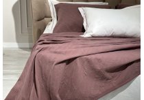 Постельное белье Washed Cotton Saheser - Zebra Murdum с покрывалом (Турция), евро